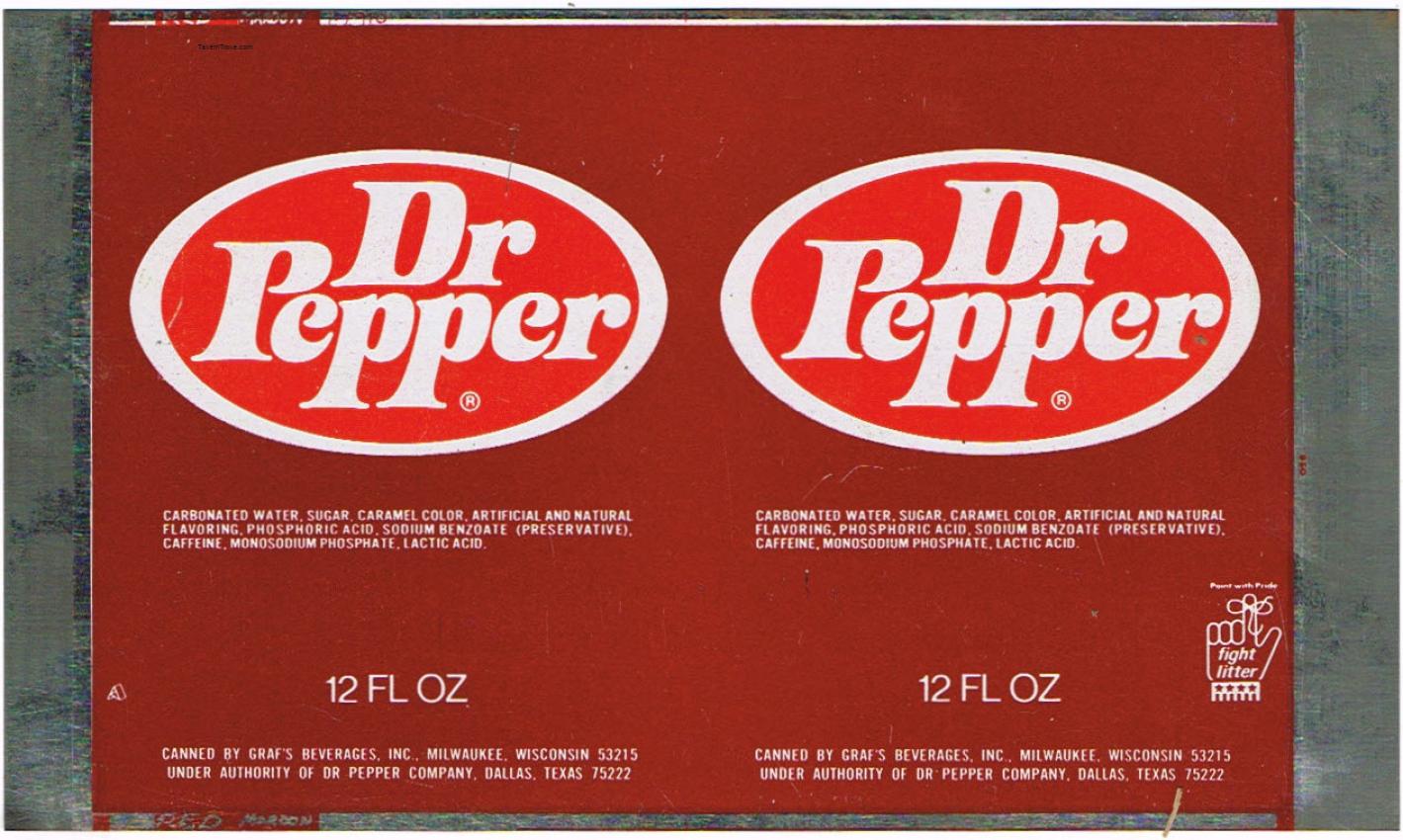 Dr. Pepper Milwaukee Wisconsin (sheet)