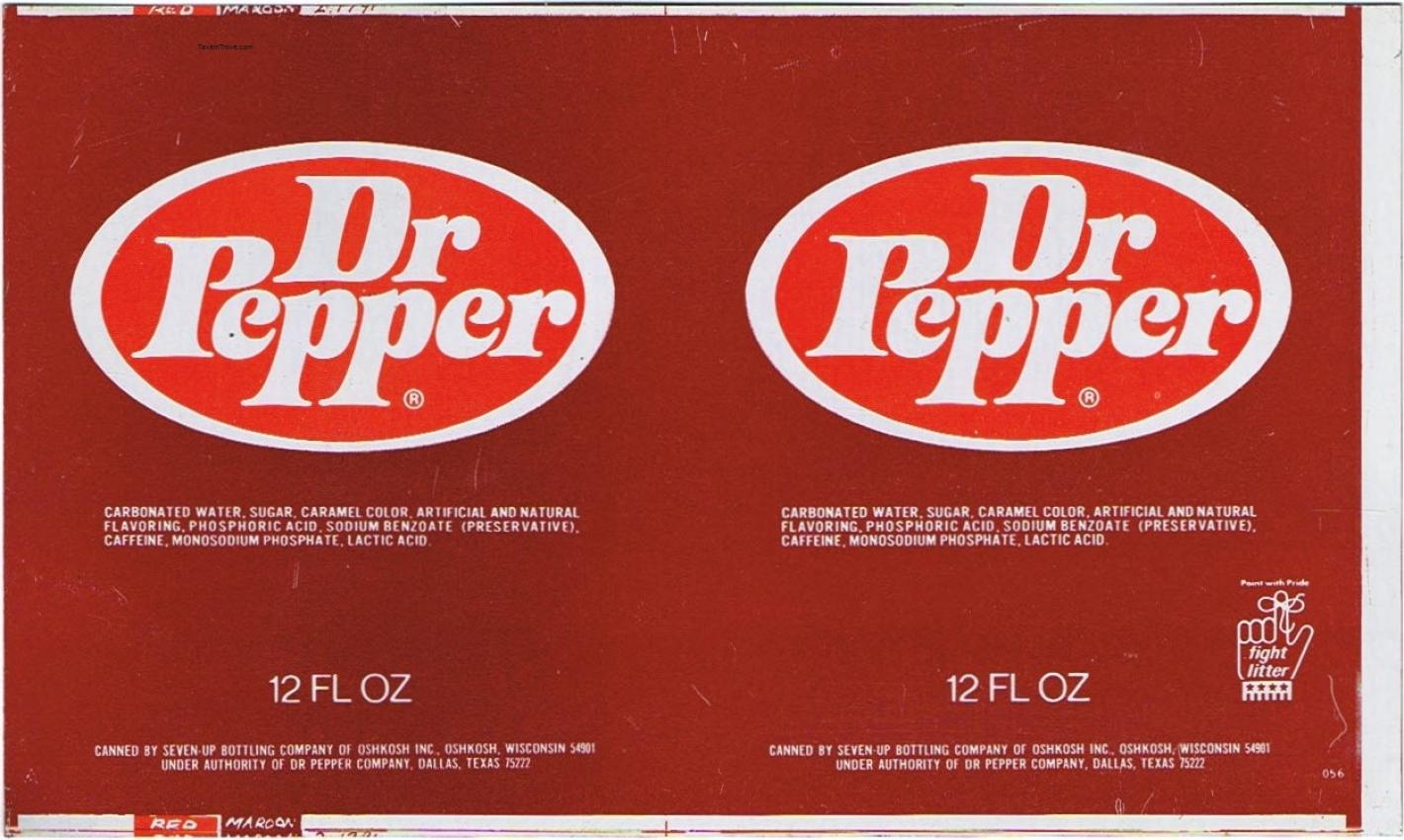 Dr. Pepper Oshkosh Wisconsin (sheet)