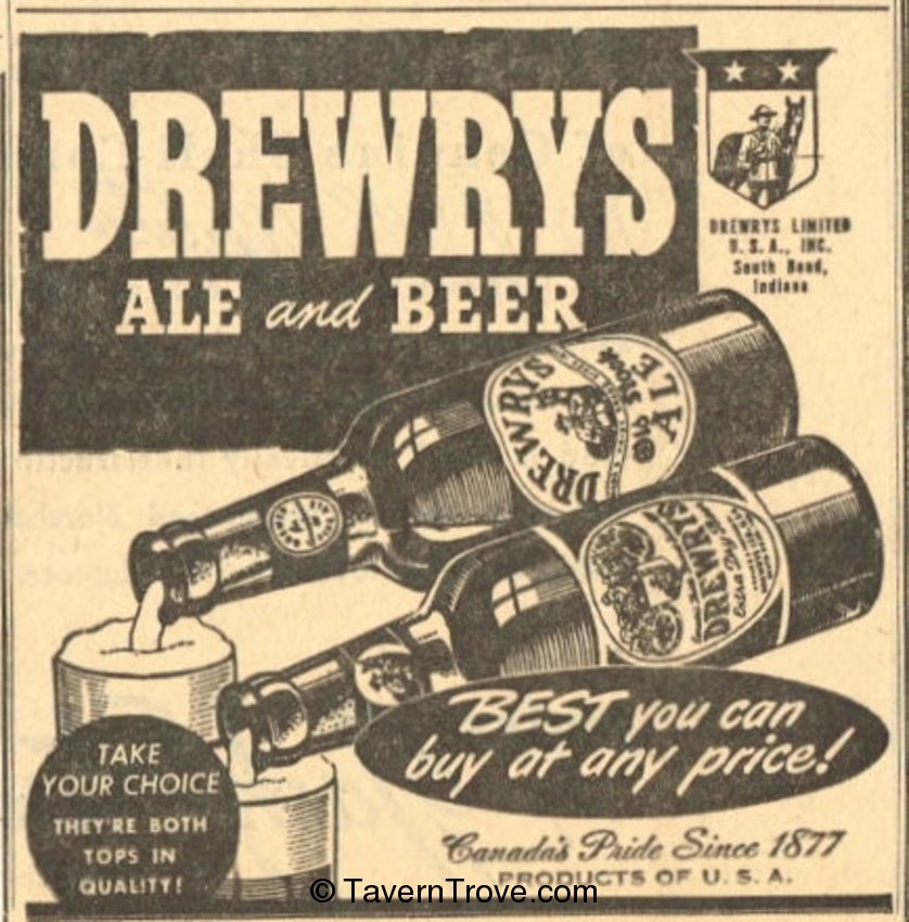 Drewrys Ale and Beer