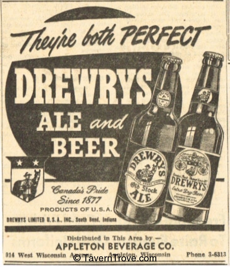 Drewrys Ale and Beer