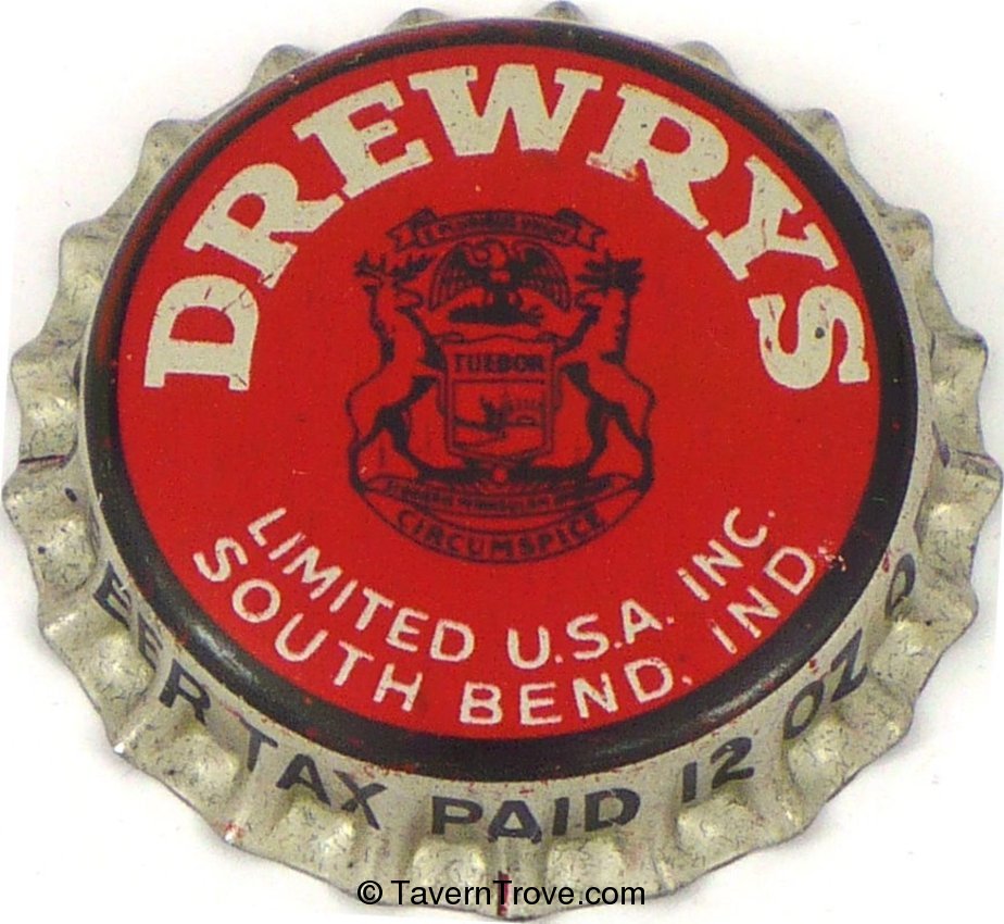 Drewrys Beer ~MI 12oz Tax