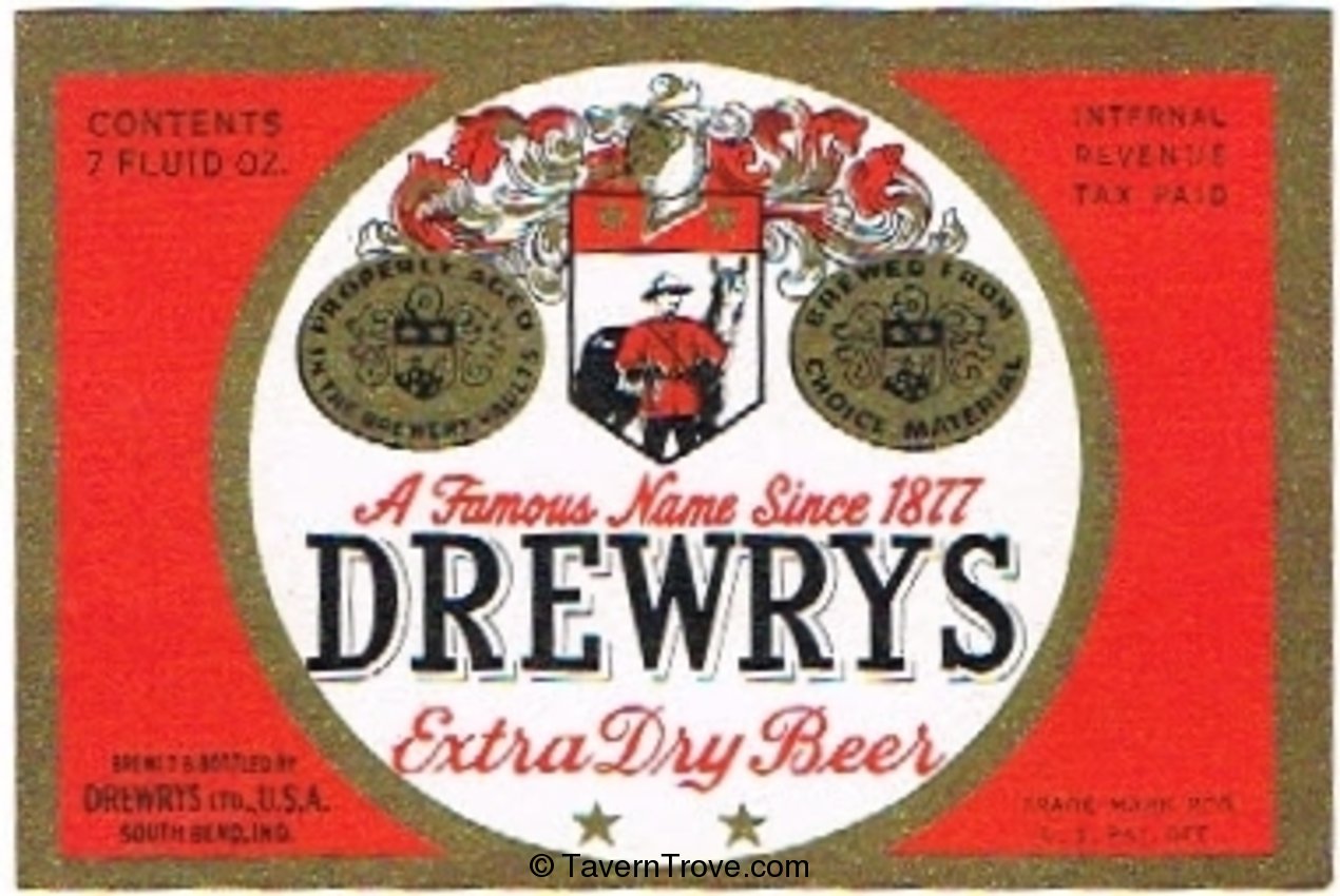 Drewrys Extra Dry Beer 