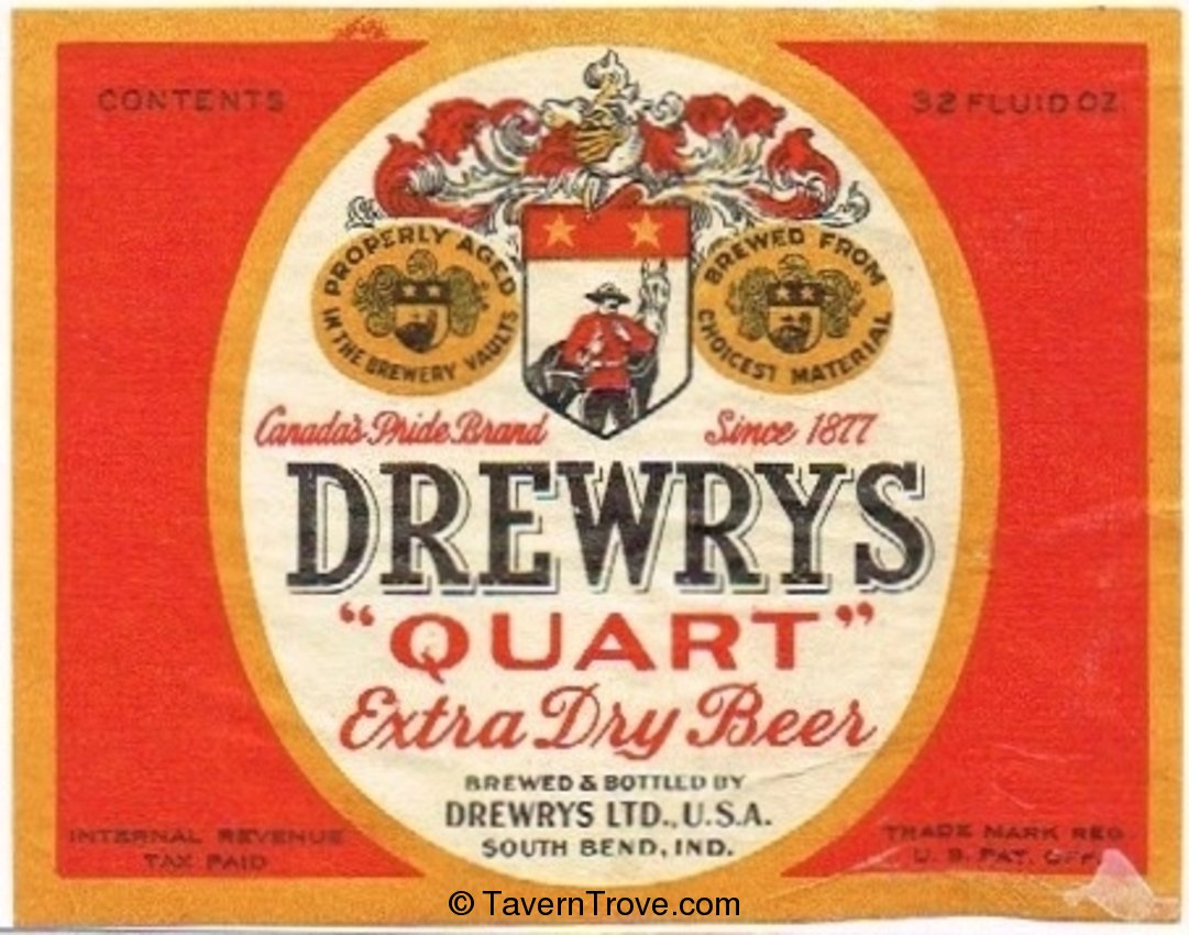 Drewrys Extra Dry Beer 