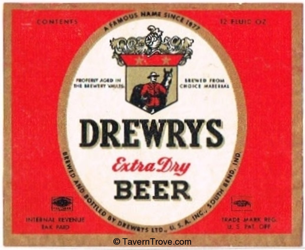 Drewrys Extra Dry Beer