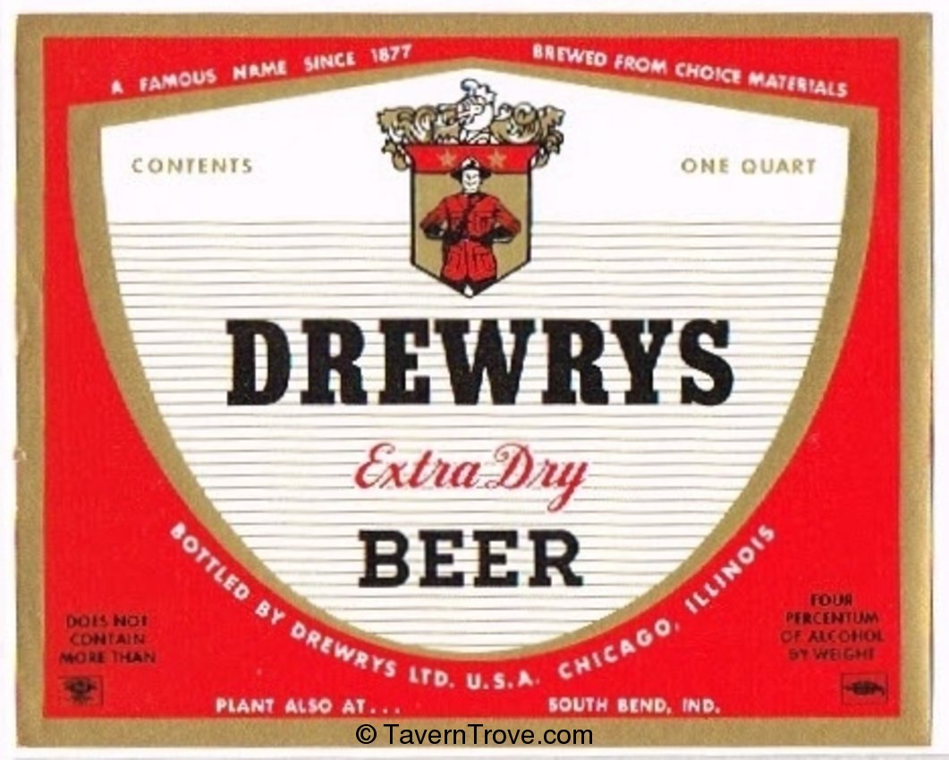 Drewrys Extra Dry Beer