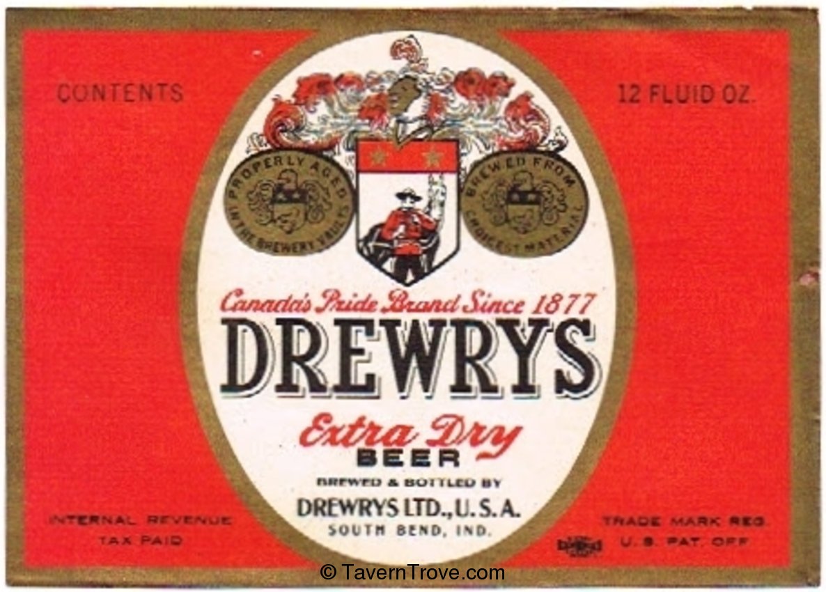 Drewrys Extra Dry Beer