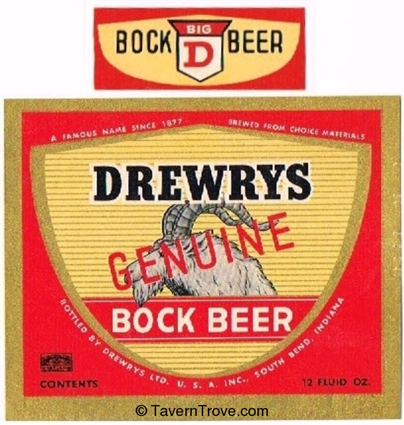 Drewrys Genuine Bock Beer