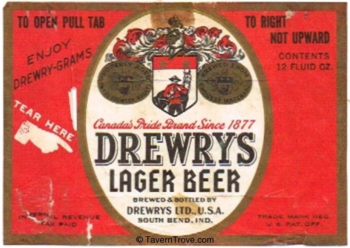 Drewrys Lager Beer 