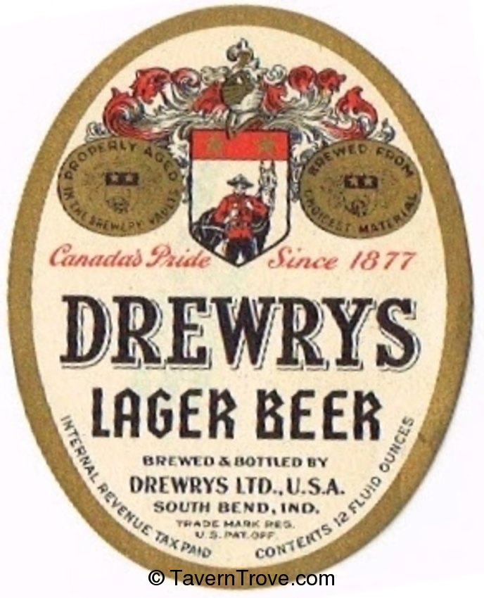 Drewrys Lager Beer