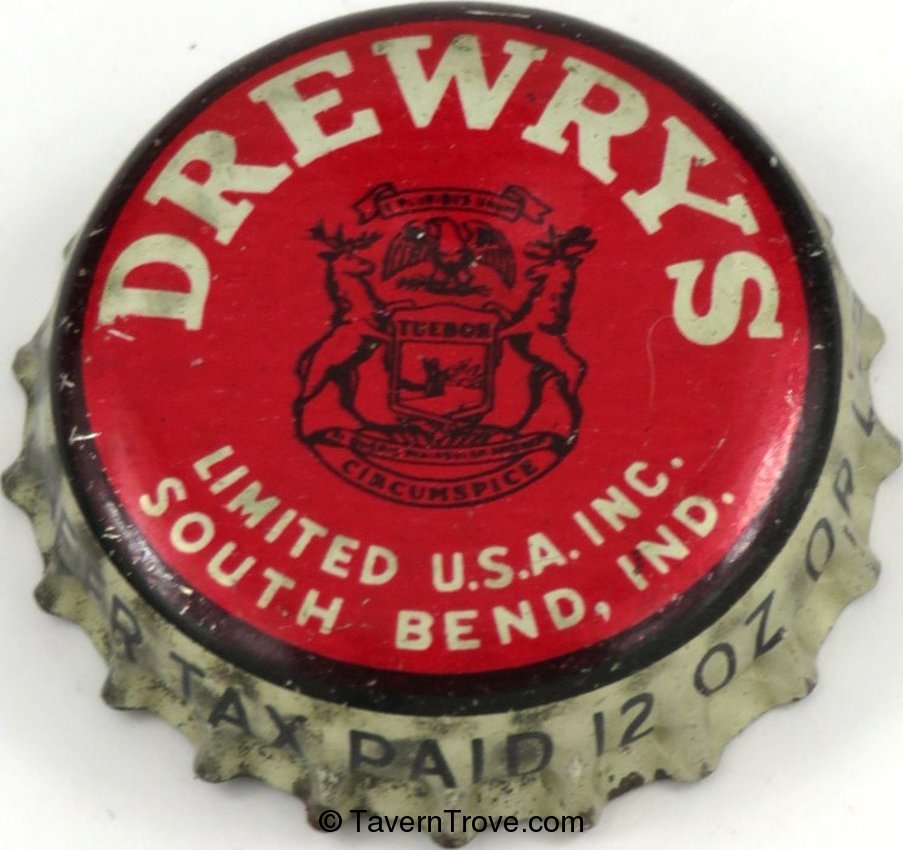 Drewrys Beer ~MI 12oz Tax