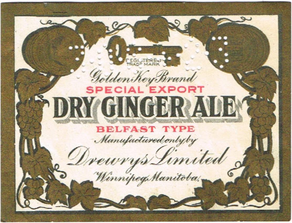 Drewrys Dry Ginger Ale Winnipeg Canada