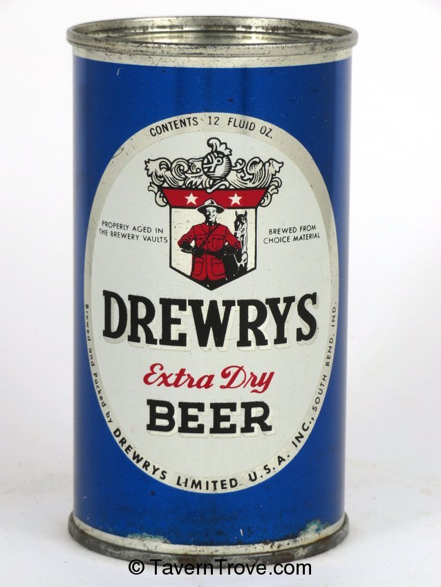 Drewrys Extra Dry Beer (blue sports)