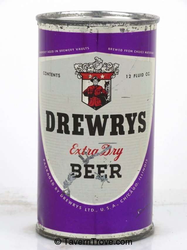 Drewrys Extra Dry Beer (purple sports)