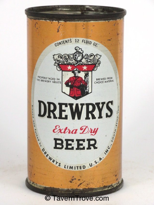 Drewrys Extra Dry Beer (Orange sports)