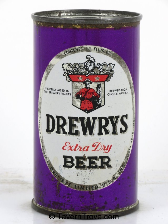 Drewrys Extra Dry Beer (purple sports)