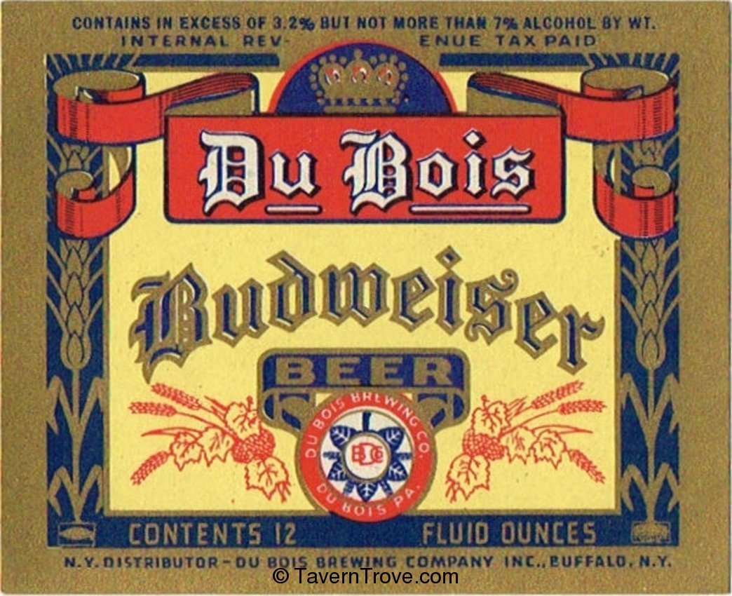 Du Bois Budweiser Beer