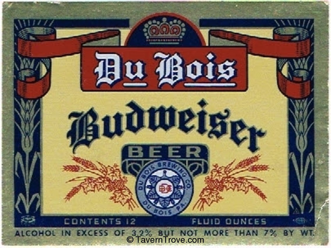 Du Bois Budweiser Beer