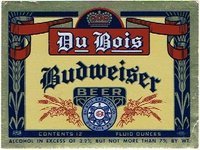 Du Bois Budweiser Beer