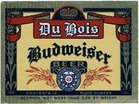 Du Bois Budweiser Beer