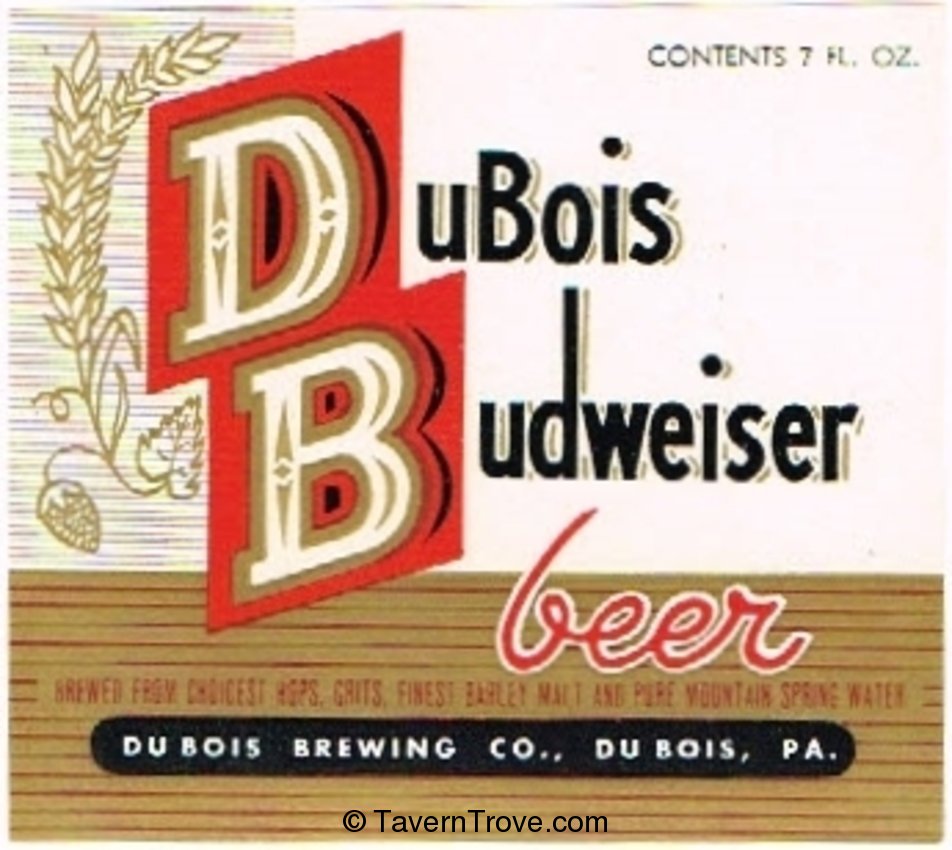 Du Bois Budweiser Beer 