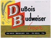 Du Bois Budweiser Beer 