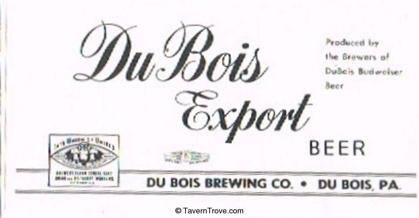 Du Bois Export Beer 