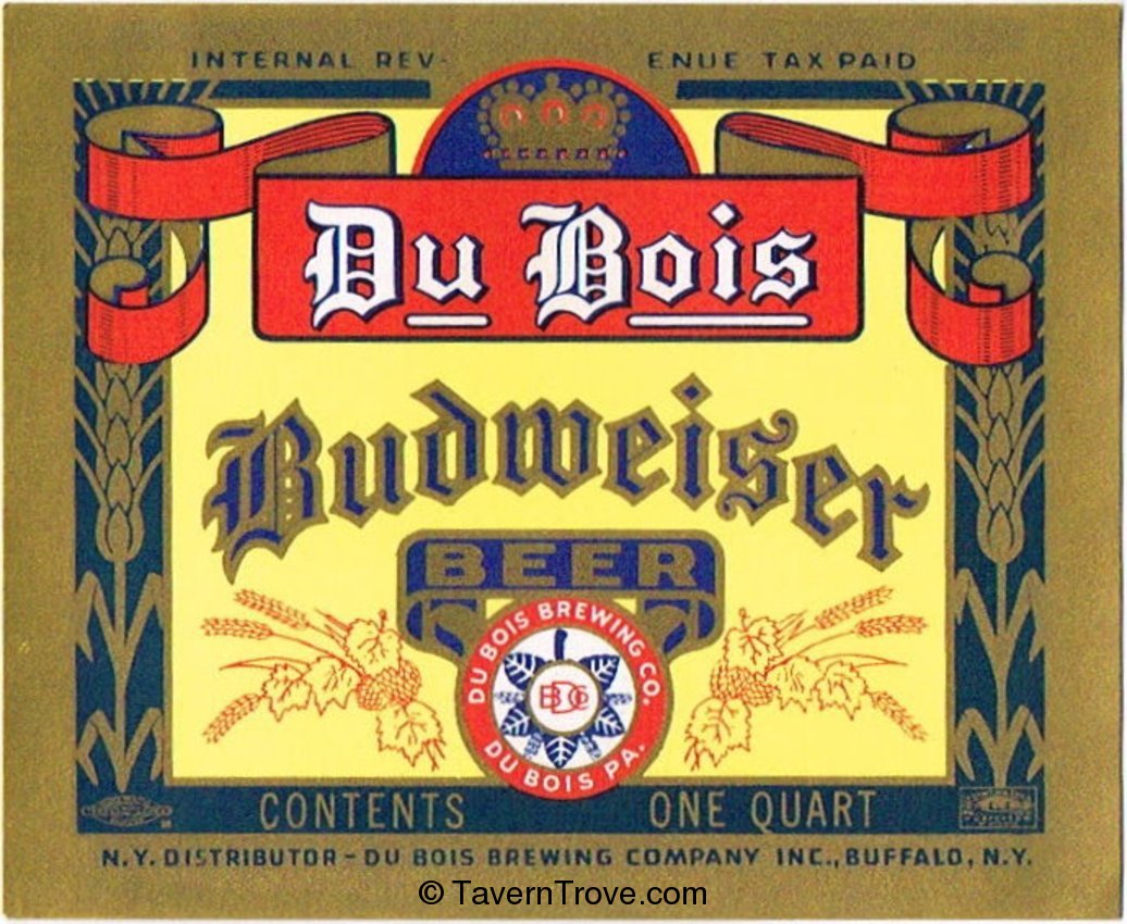 Du Bois Budweiser Beer