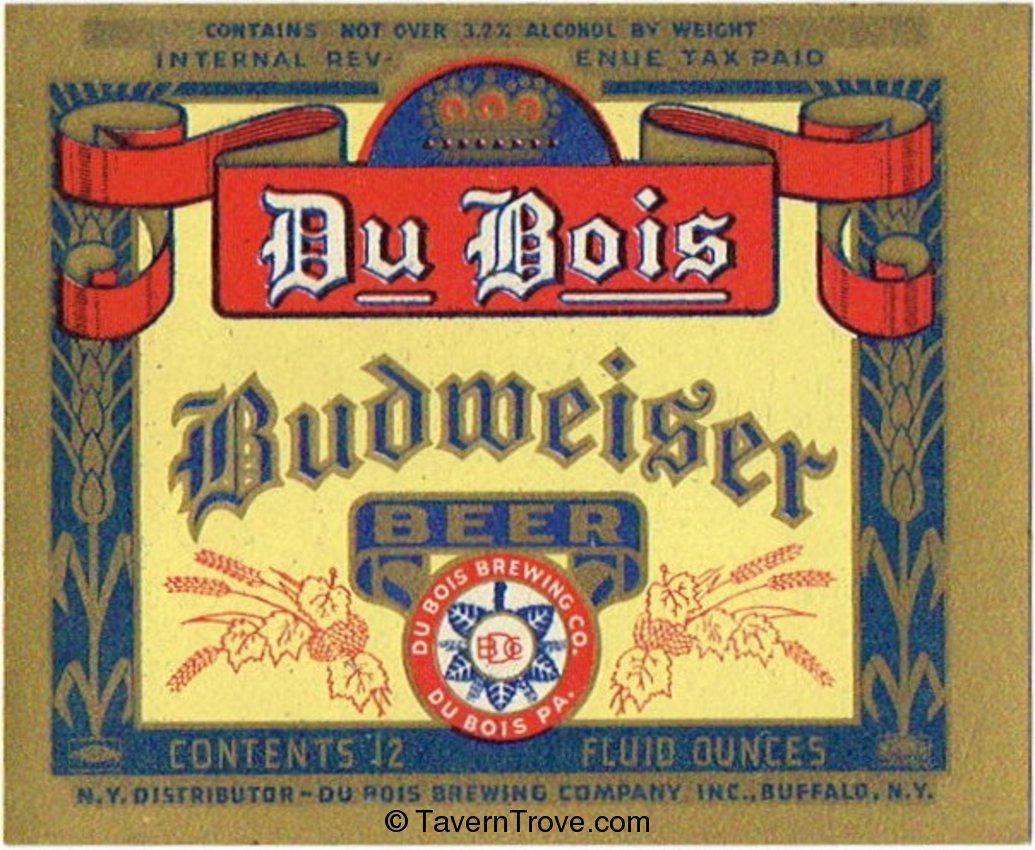 Du Bois Budweiser Beer