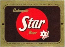 Dubuque Star Beer 