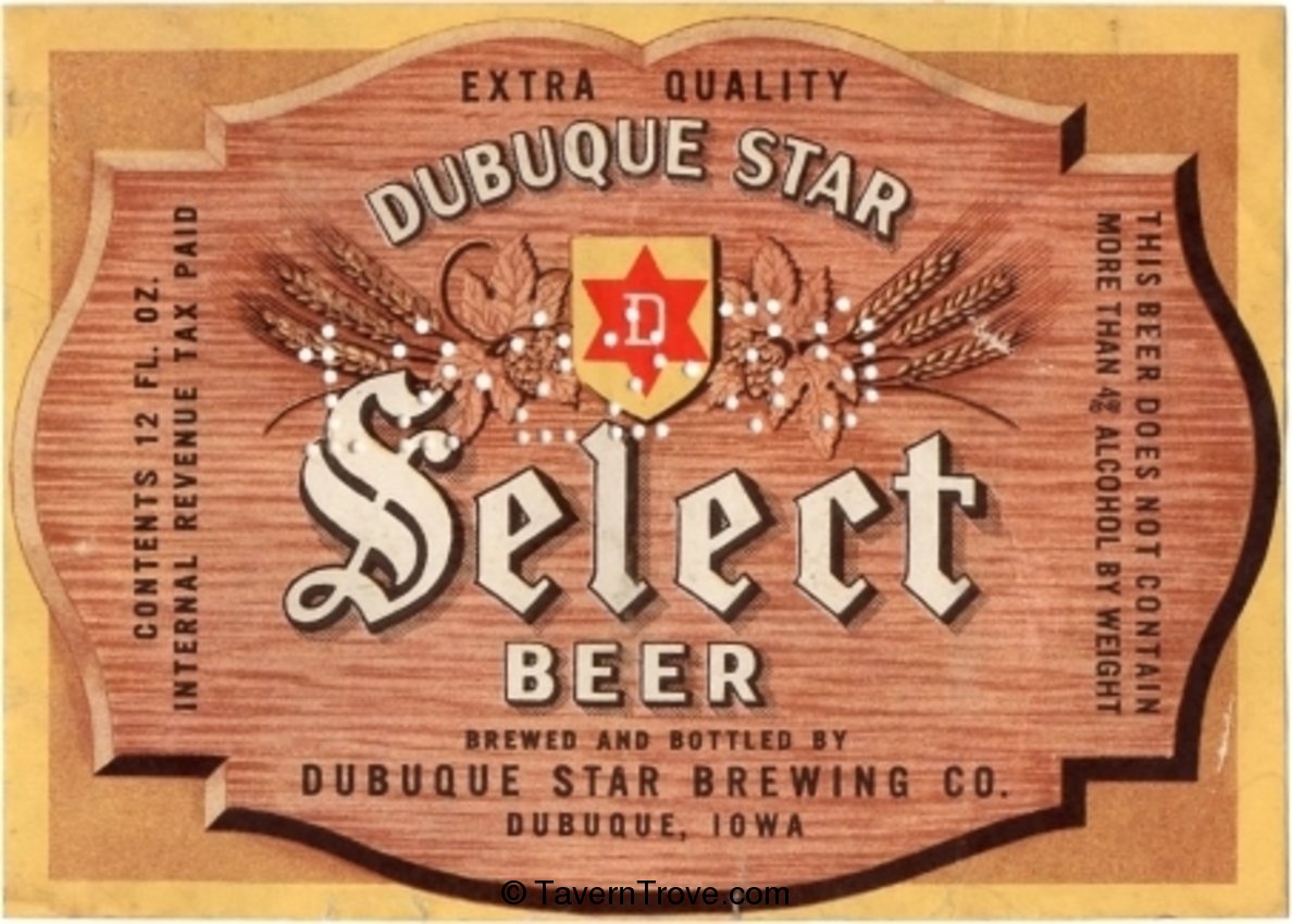 Dubuque Star Select Beer