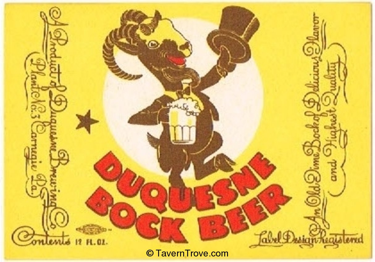 Duquesne Bock Beer