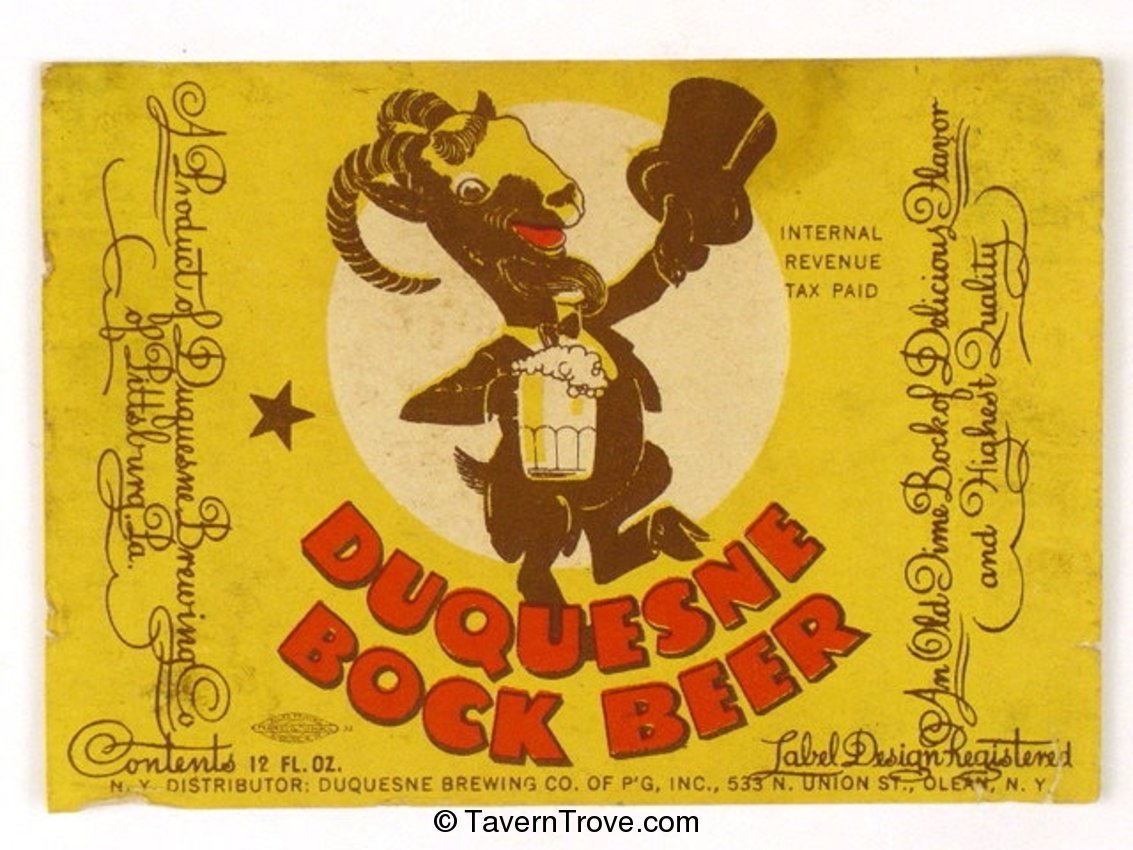 Duquesne Bock Beer