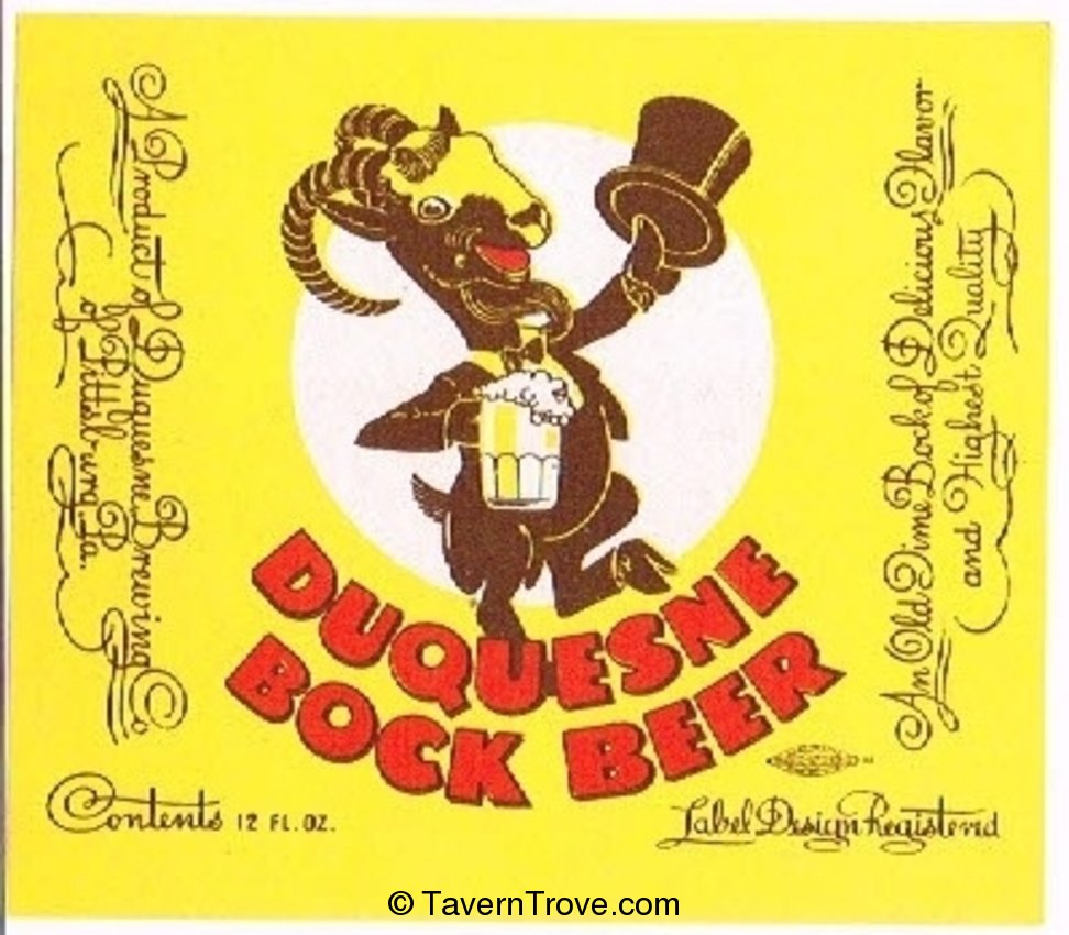 Duquesne Bock Beer