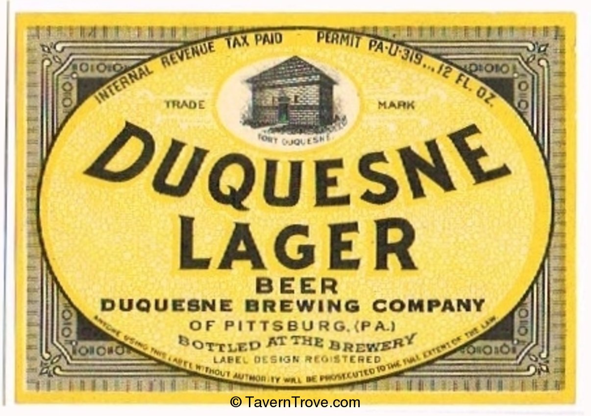 Duquesne Lager Beer