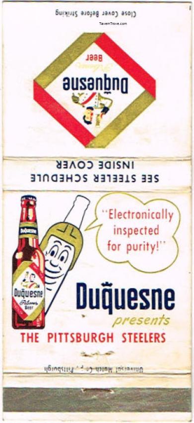 Duquesne Beer Steelers Football Schedule