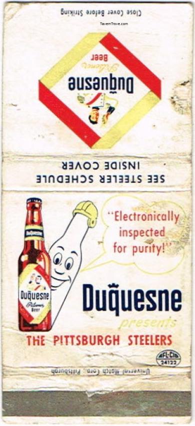 Duquesne Beer Steelers Football Schedule