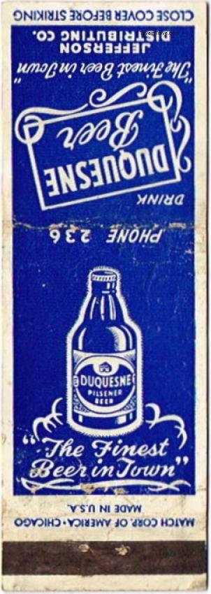Duquesne Pilsener Beer