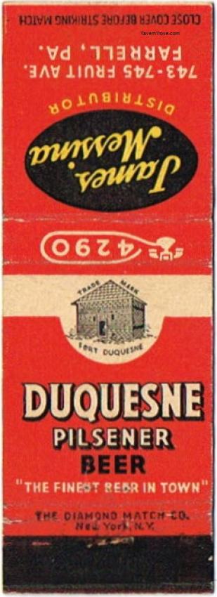 Duquesne/Silver Top Beer