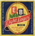 E & B Light Lager Beer