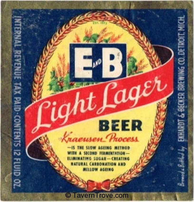 E and B Light Lager Beer