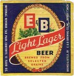 E & B Light Lager Beer