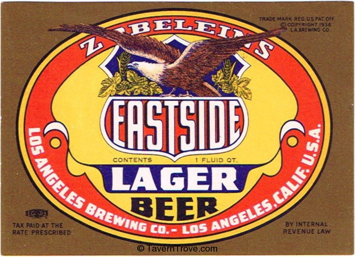 Zoblein's Eastside Lager Beer