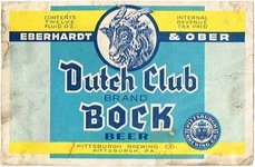 Eberhardt & Ober Dutch Club Bock Beer