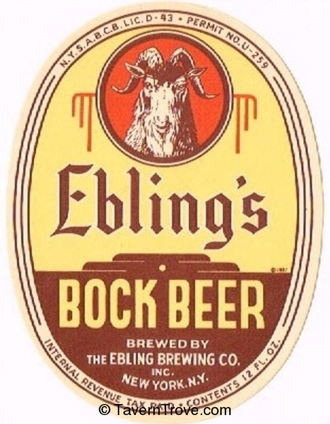 Ebling's Bock Beer