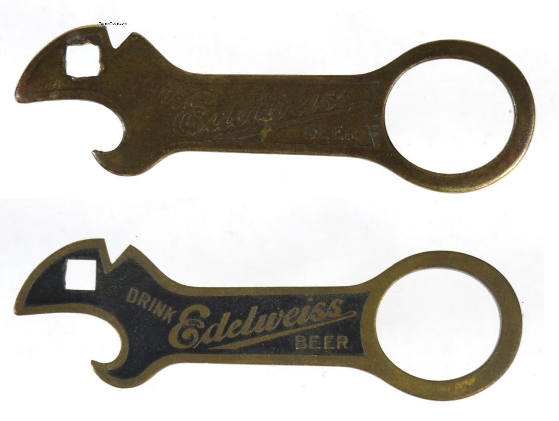 Edelweiss Beer Lot of Two Brass