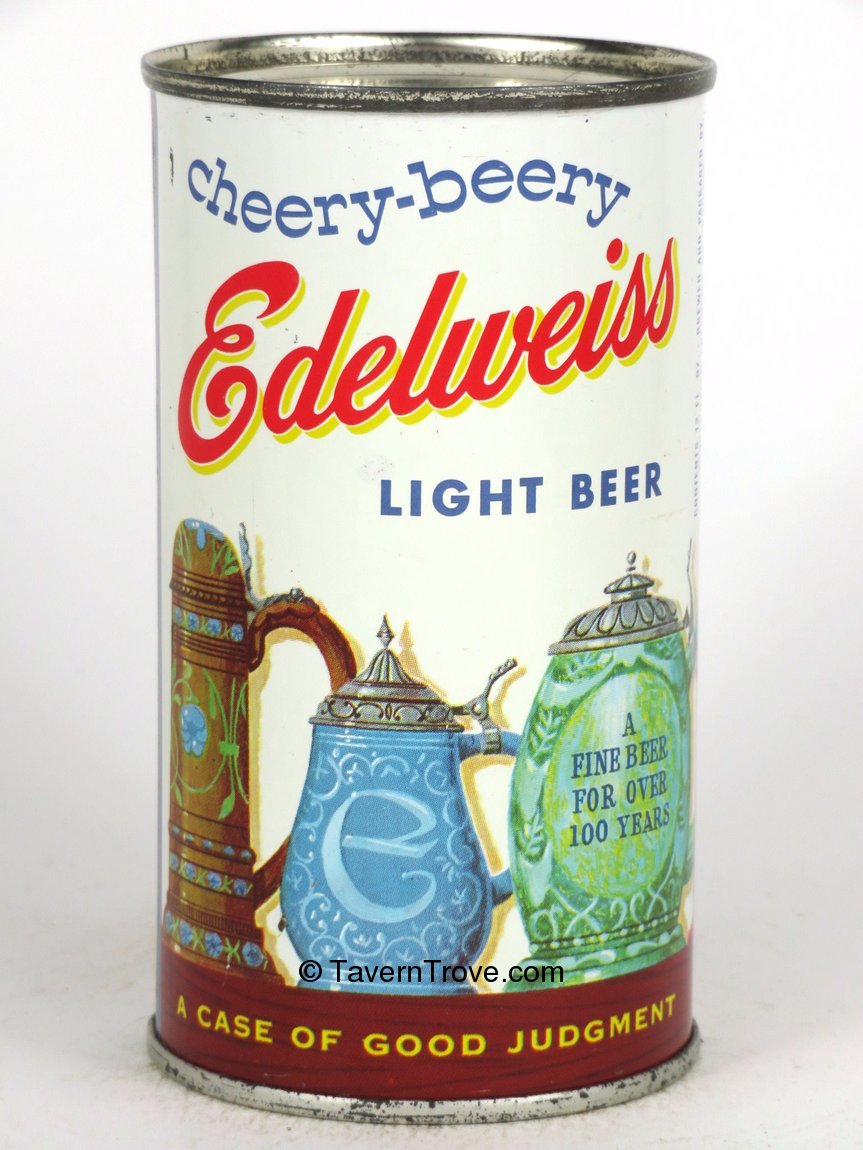 Item #94456 1957 Edelweiss Light Beer Flat Top Can 59-06.3