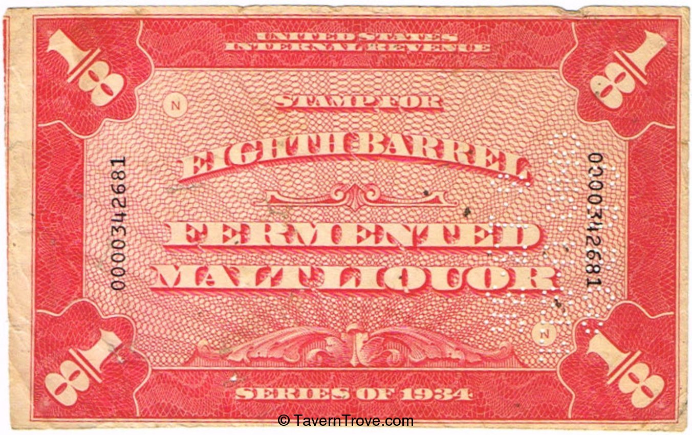 Eighth Barrel Internal Revenue Tax Stamp