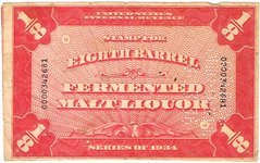 Eighth Barrel Internal Revenue Tax Stamp