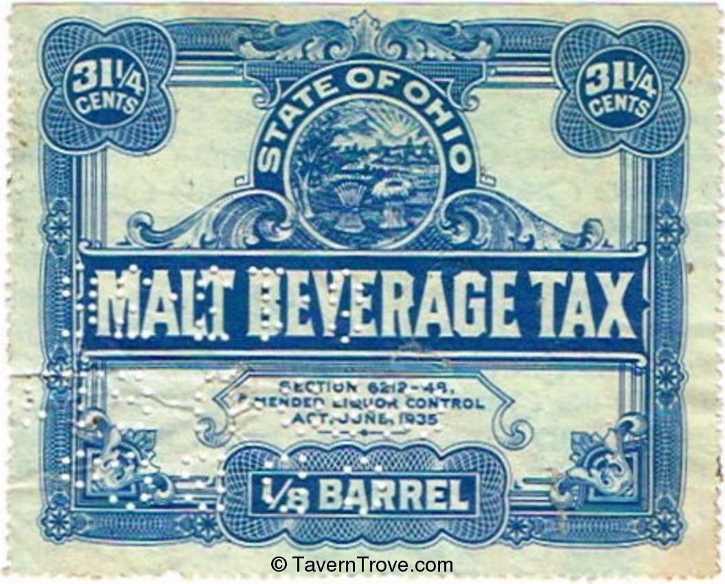 Eighth Barrel Internal Revenue Tax Stamp