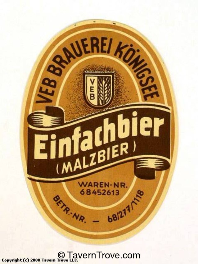 Einfachbier (Malzbier)